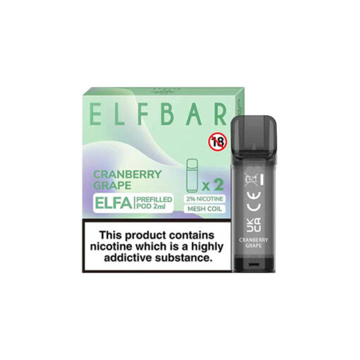 ELF Bar ELFA 20mg Replacement Prefilled Pods 2ml - Image 6